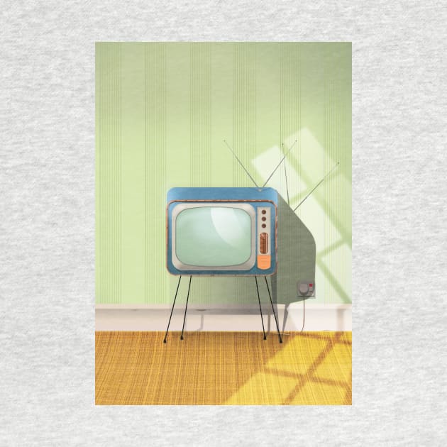 Vintage Old TV Set by nickemporium1